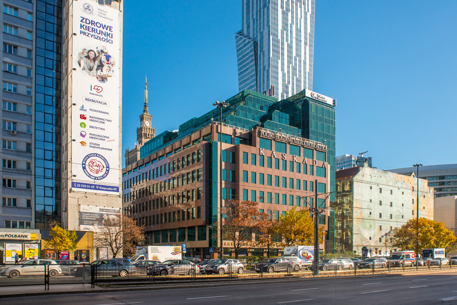 Zdjęcie architektury budynku Centrum Bankowo-Biurowe Kaskada